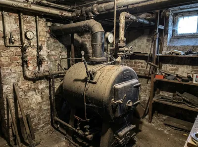 Veraltete Gastherme Wien